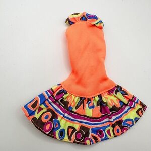 VTG Barbie Doll Dress Easy Living Fashions Orange Summer Dress 90's